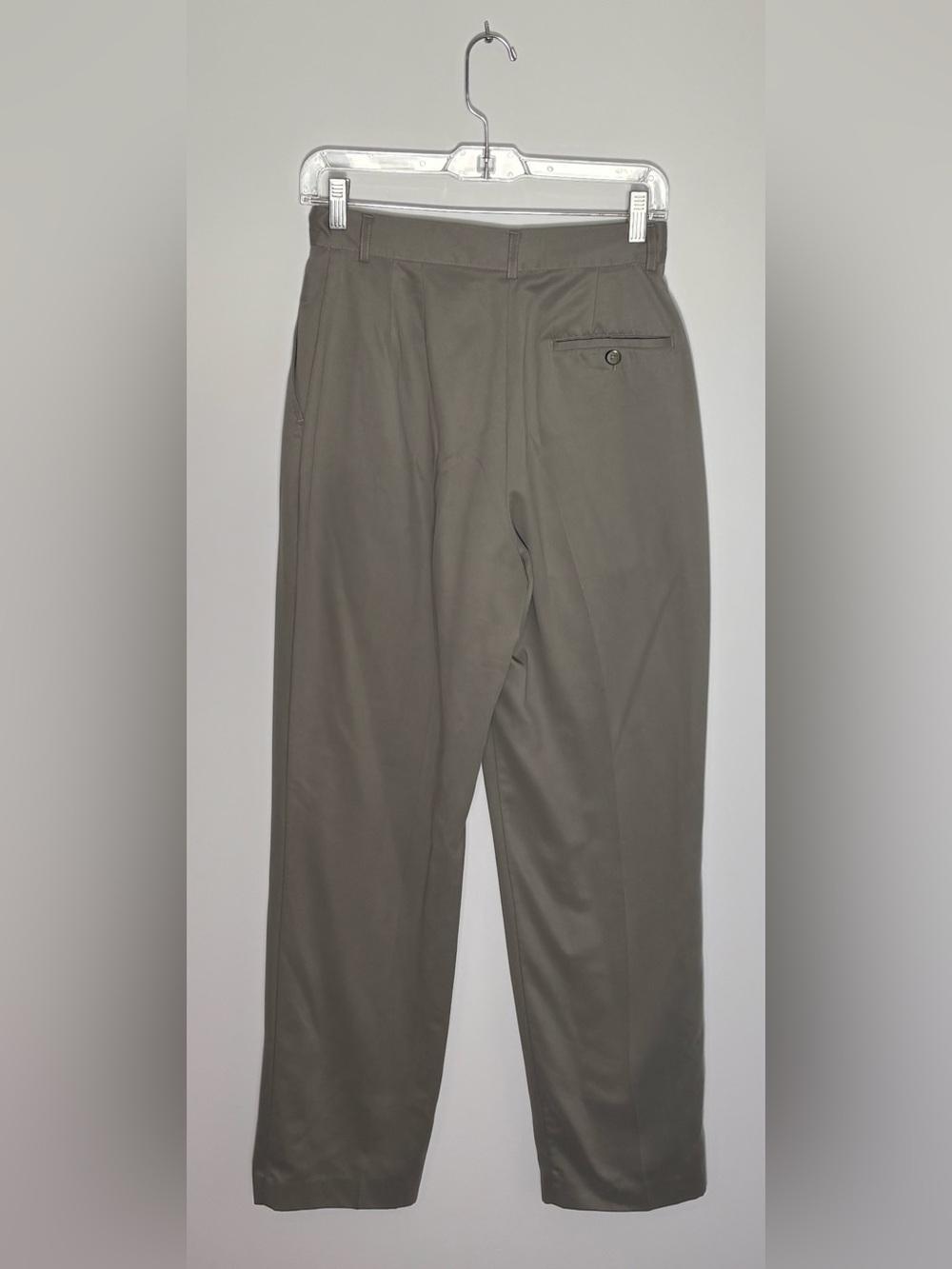 Vintage 80s IZOD Gray Pleated Trouser Pants Women Size 6 Career Straight Leg - Picture 2 of 5